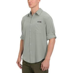 imageLittle Donkey Andy Mens UPF 50 UV Protection Shirt Breathable Long Sleeve Fishing Hiking Shirts Quick DrySilver Sage