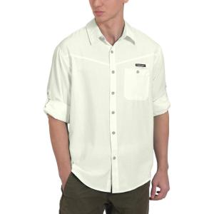 imageLittle Donkey Andy Mens UPF 50 UV Protection Shirt Breathable Long Sleeve Fishing Hiking Shirts Quick DryWhite