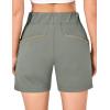 imageLittle Donkey Andy 5 Inch Inseam Nylon Shorts for Women Stretch Quick Dry Shorts for Hiking Travel CasualGray Green