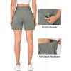 imageLittle Donkey Andy 5 Inch Inseam Nylon Shorts for Women Stretch Quick Dry Shorts for Hiking Travel CasualGray Green