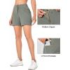 imageLittle Donkey Andy 5 Inch Inseam Nylon Shorts for Women Stretch Quick Dry Shorts for Hiking Travel CasualGray Green