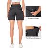 imageLittle Donkey Andy 5 Inch Inseam Nylon Shorts for Women Stretch Quick Dry Shorts for Hiking Travel CasualIron Gray
