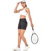imageLittle Donkey Andy 5 Inch Inseam Nylon Shorts for Women Stretch Quick Dry Shorts for Hiking Travel CasualIron Gray