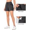 imageLittle Donkey Andy 5 Inch Inseam Nylon Shorts for Women Stretch Quick Dry Shorts for Hiking Travel CasualIron Gray