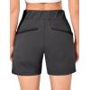 imageLittle Donkey Andy 5 Inch Inseam Nylon Shorts for Women Stretch Quick Dry Shorts for Hiking Travel CasualIron Gray