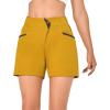 imageLittle Donkey Andy 5 Inch Inseam Nylon Shorts for Women Stretch Quick Dry Shorts for Hiking Travel CasualYellow