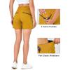 imageLittle Donkey Andy 5 Inch Inseam Nylon Shorts for Women Stretch Quick Dry Shorts for Hiking Travel CasualYellow