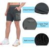 imageLittle Donkey Andy Mens 7 Inches Quick Dry Golf Shorts Stretch Lightweight Hiking Shorts with Liner and Pockets
