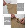 imageLittle Donkey Andy Mens Golf Pants Stretch Quick Dry Work Casual Travel Pants for Men with PocketsBkhaki