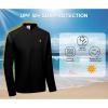 imageLittle Donkey Andy Mens Lightweight Quarter Zip PulloverUPF 50 Long Sleeve Athletic Shirts for Outdoor Running GolfBlack