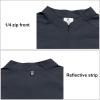 imageLittle Donkey Andy Mens Lightweight Quarter Zip PulloverUPF 50 Long Sleeve Athletic Shirts for Outdoor Running GolfGray Heather