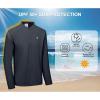 imageLittle Donkey Andy Mens Lightweight Quarter Zip PulloverUPF 50 Long Sleeve Athletic Shirts for Outdoor Running GolfGray Heather