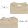 imageLittle Donkey Andy Mens Lightweight Quarter Zip PulloverUPF 50 Long Sleeve Athletic Shirts for Outdoor Running GolfPale Khaki