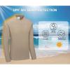imageLittle Donkey Andy Mens Lightweight Quarter Zip PulloverUPF 50 Long Sleeve Athletic Shirts for Outdoor Running GolfVintage Khaki