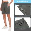 imageLittle Donkey Andy Womens 9 Inches Shorts Lightweight Quick Dry Stretch Hiking Golf TravelCarbon Heather