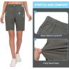 imageLittle Donkey Andy Womens 9 Inches Shorts Lightweight Quick Dry Stretch Hiking Golf TravelCarbon Heather
