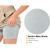 imageLittle Donkey Andy Womens Athletic Golf Tennis Skort 16 Inches Buildin Shorts Sports Skirt with PocketsKhaki