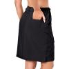 imageLittle Donkey Andy Womens Athletic Golf Tennis Skort Buildin Shorts Sports Skirt with PocketsBlack