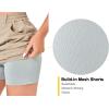 imageLittle Donkey Andy Womens Athletic Golf Tennis Skort Buildin Shorts Sports Skirt with PocketsKhaki