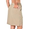imageLittle Donkey Andy Womens Athletic Golf Tennis Skort Buildin Shorts Sports Skirt with PocketsKhaki
