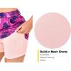 imageLittle Donkey Andy Womens Athletic Golf Tennis Skort Buildin Shorts Sports Skirt with PocketsRose Floral