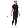 imageLittle Donkey Andy Womens Golf Polo Shirts Short Sleeve Zip Up Active Shirts for Tennis Workout UltraBreathable UPF 50Black
