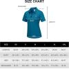 imageLittle Donkey Andy Womens Golf Polo Shirts Short Sleeve Zip Up Active Shirts for Tennis Workout UltraBreathable UPF 50Crystal Teal