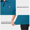 imageLittle Donkey Andy Womens Golf Polo Shirts Short Sleeve Zip Up Active Shirts for Tennis Workout UltraBreathable UPF 50Crystal Teal