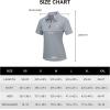 imageLittle Donkey Andy Womens Golf Polo Shirts Short Sleeve Zip Up Active Shirts for Tennis Workout UltraBreathable UPF 50Grey