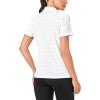 imageLittle Donkey Andy Womens Golf Polo Shirts Short Sleeve Zip Up Active Shirts for Tennis Workout UltraBreathable UPF 50White