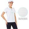 imageLittle Donkey Andy Womens Golf Polo Shirts Short Sleeve Zip Up Active Shirts for Tennis Workout UltraBreathable UPF 50White