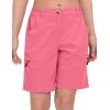 imageLittle Donkey Andy Womens Hiking Shorts 9 Inch Inseam Lightweight Golf Shorts Quick Dry with Zippered PocketsPink Heather