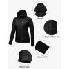 imageLittle Donkey Andy Womens Insulated Softshell Jackets Outdoor Athletic Jacket for Women with Hoodie Water RepellentBlack