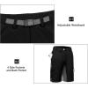 imageLittle Donkey Andy Womens Lightweight Quick Dry Hiking Shorts Golf Shorts Zippered PocketsBlack