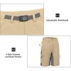 imageLittle Donkey Andy Womens Lightweight Quick Dry Hiking Shorts Golf Shorts Zippered PocketsKhaki