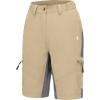 imageLittle Donkey Andy Womens Lightweight Quick Dry Hiking Shorts Golf Shorts Zippered PocketsKhaki