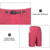imageLittle Donkey Andy Womens Lightweight Quick Dry Hiking Shorts Golf Shorts Zippered PocketsRed