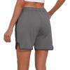 imageLittle Donkey Andy Womens Lightweight Quilted Puffer Shorts Winter Warm Outdoor Hiking RunningGrey