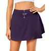 imageLittle Donkey Andy Womens Pleated Tennis Skirts Athletic Golf Skorts High Waisted Casual Workout Sports Running SkirtsAdark Purple