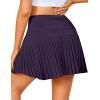 imageLittle Donkey Andy Womens Pleated Tennis Skirts Athletic Golf Skorts High Waisted Casual Workout Sports Running SkirtsAdark Purple