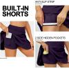 imageLittle Donkey Andy Womens Pleated Tennis Skirts Athletic Golf Skorts High Waisted Casual Workout Sports Running SkirtsAdark Purple