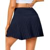 imageLittle Donkey Andy Womens Pleated Tennis Skirts Athletic Golf Skorts High Waisted Casual Workout Sports Running SkirtsAnavy Blue