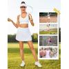 imageLittle Donkey Andy Womens Pleated Tennis Skirts Athletic Golf Skorts High Waisted Casual Workout Sports Running SkirtsAwhite