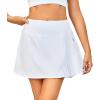 imageLittle Donkey Andy Womens Pleated Tennis Skirts Athletic Golf Skorts High Waisted Casual Workout Sports Running SkirtsAwhite