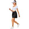 imageLittle Donkey Andy Womens Pleated Tennis Skirts Athletic Golf Skorts High Waisted Casual Workout Sports Running SkirtsBblack