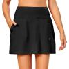 imageLittle Donkey Andy Womens Pleated Tennis Skirts Athletic Golf Skorts High Waisted Casual Workout Sports Running SkirtsBblack