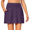 imageLittle Donkey Andy Womens Pleated Tennis Skirts Athletic Golf Skorts High Waisted Casual Workout Sports Running SkirtsBdark Purple