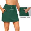 imageLittle Donkey Andy Womens Pleated Tennis Skirts Athletic Golf Skorts High Waisted Casual Workout Sports Running SkirtsBgalapagos Green
