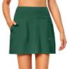 imageLittle Donkey Andy Womens Pleated Tennis Skirts Athletic Golf Skorts High Waisted Casual Workout Sports Running SkirtsBgalapagos Green