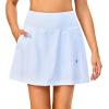 imageLittle Donkey Andy Womens Pleated Tennis Skirts Athletic Golf Skorts High Waisted Casual Workout Sports Running SkirtsBwhite